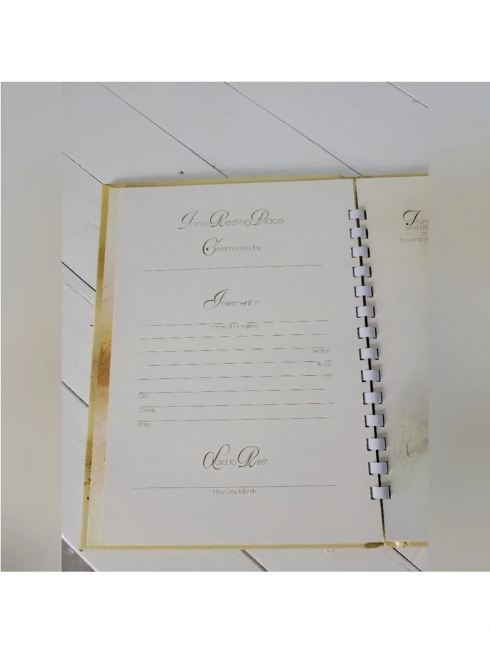 1975 Hillside Memorial & Park Mortuary;Funeral book artist Peggy Brown